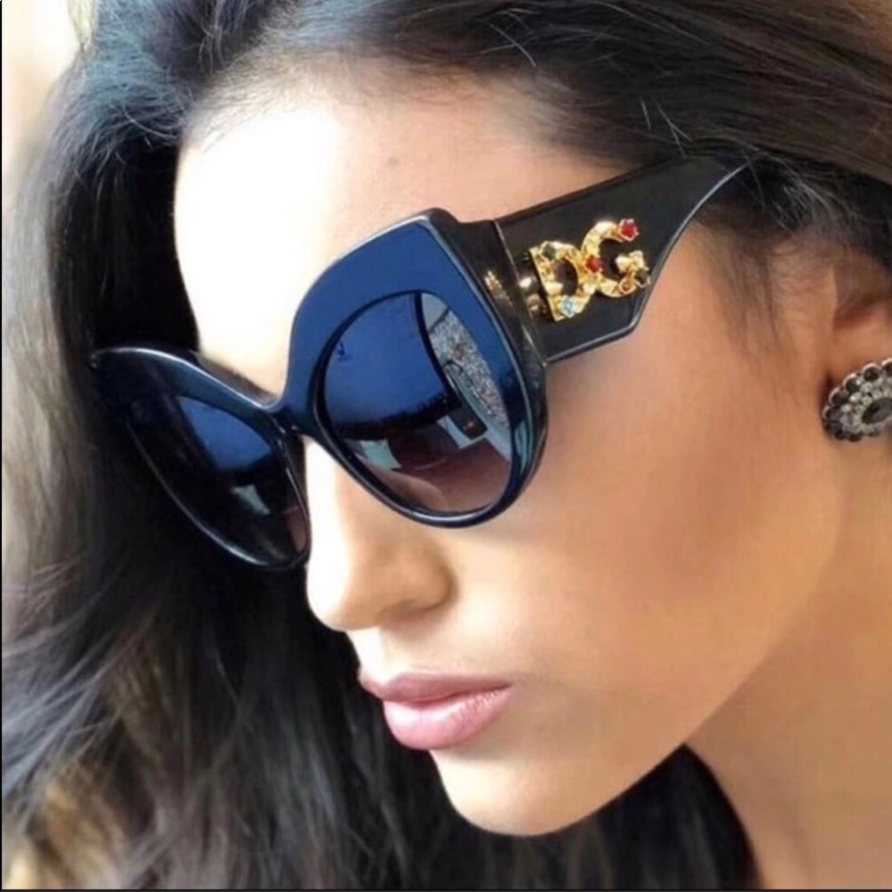 Rhinestone embellished sunglasses